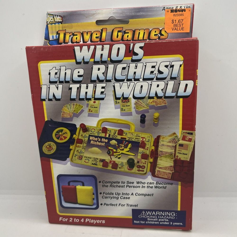 Cyber Kidz Who's The Richest‎ in The World- Travel Game With Travel Case